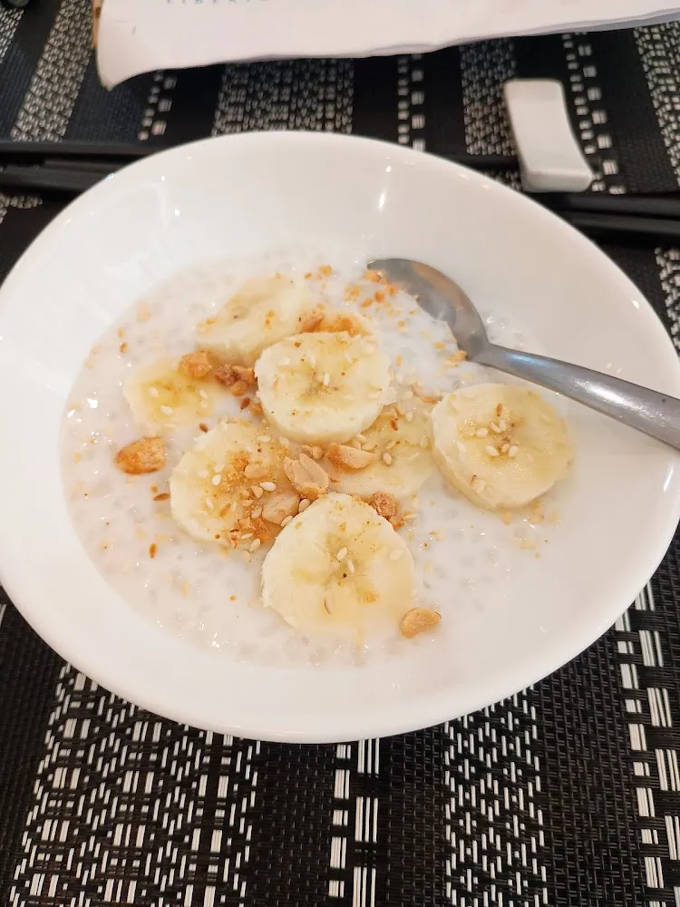Tapioca with Banana and Coconut Milk